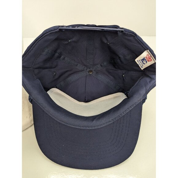 Contractors Machinery Inc Men Blue Wide Brim Braid Adj Snapback Truckers Cap - Picture 7 of 8